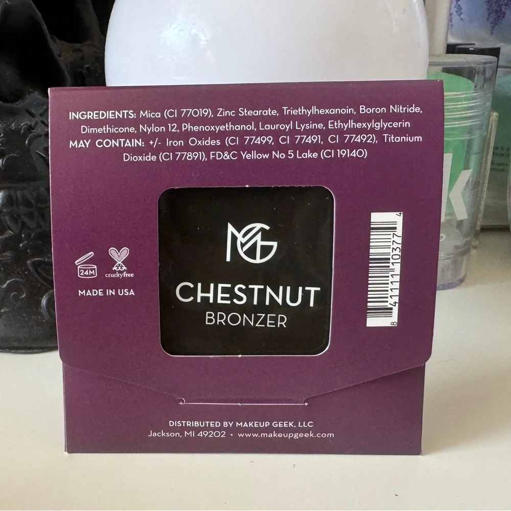 3/$15 Makeup Geek Chestnut Bronzer Single Pan Cruelty Free